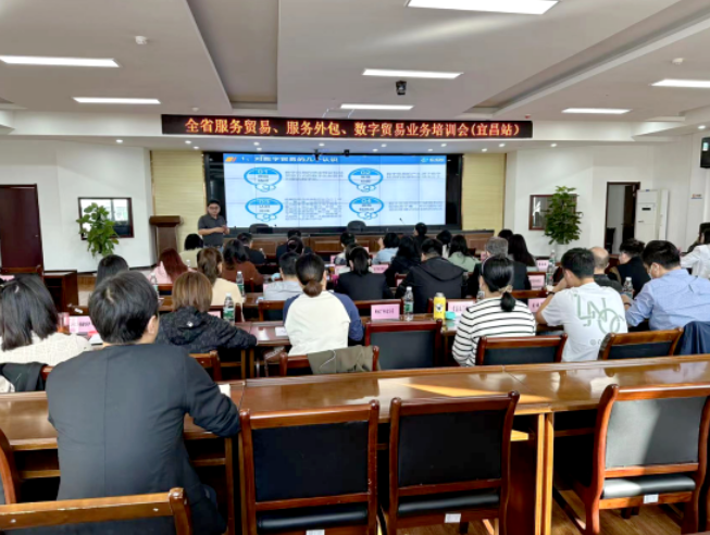 全省服务贸易服务外包和数字贸易业务培训会在宜昌举办